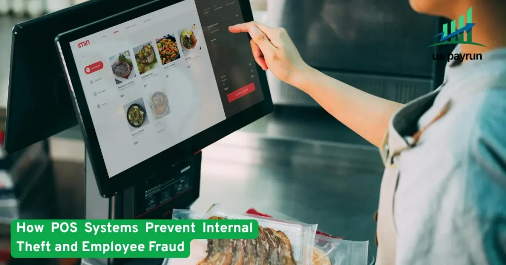 Restaurant staff using a POS touchscreen system to manage orders, track sales, and prevent internal theft through real time monitoring.